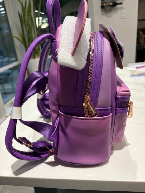 NWOT Loungefly Disney The Minnie Mouse Classic Series Backpack Lavender Haze - Picture 5 of 6